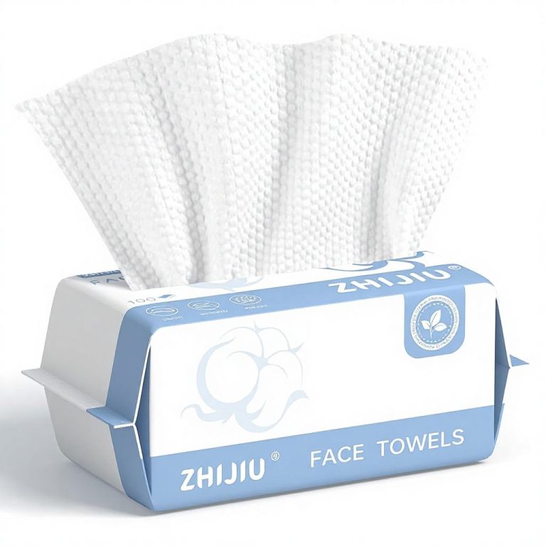 Disposable Face Towels 100 Count Ultra Soft Thick Dry Wipes