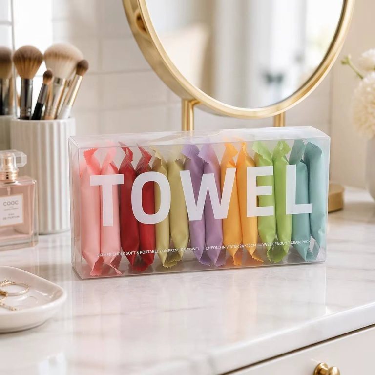 Colorful Compressed Towels Disposable Non-Woven Coin Wipes